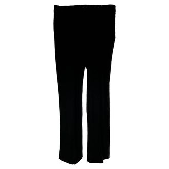 Sportmax SportMax Straight Trouser Pants in Black Wool