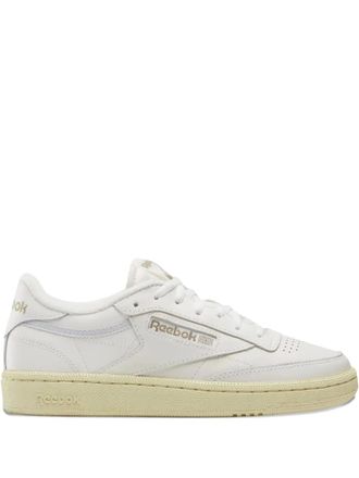 Reebok Club C 85 White/Yellow sneakers - women - Fabric/Rubber/Leather - 9.5