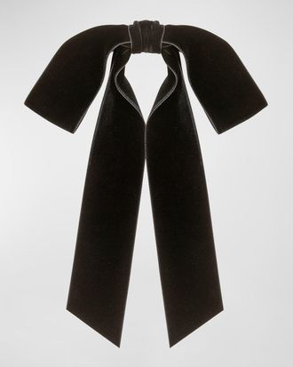 Jennifer Behr Adley Velvet Bow Barrette