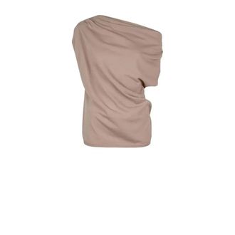 Dante6 Overhemden, Dames, Beige, M, Leer, Blouses