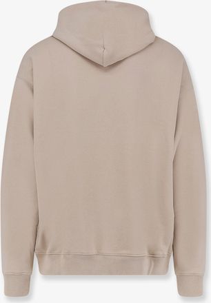 Off-white Mens Cotton Sweatshirt With Logo Beige Sweatshirts Sweater