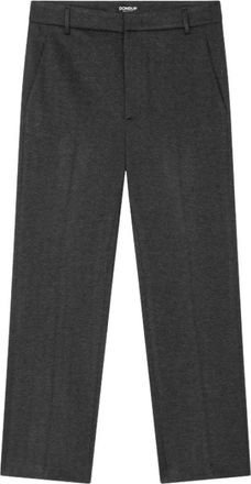Dondup Losse Zip Jersey Broek - Dames - Straight fit broeken - Zwart - W32 - Broeken