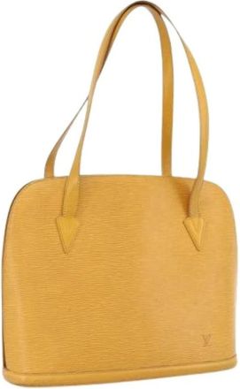 Louis Vuitton Pre-owned Handbags, female, Yellow, Size: ONE SIZE Pre-owned Epi Leather Shoulder Bag