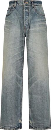 Celine Wide Jeans, male, Blue, Size: W32 Max Jeans in Cotton Denim