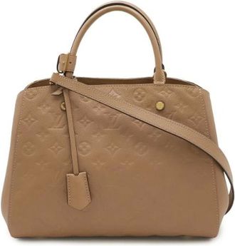 Louis Vuitton Borsa Pre-owned Monogram Empreinte Montaigne MM - - Pre-owned - Donna - Marrone - ONE SIZE