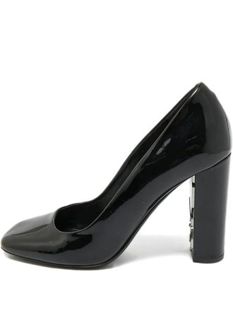 Burberry patent leather pumps - women - Patent Calf Leather/Calf Leather/Calf Leather - 37.5 - Black