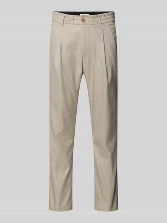 Drykorn Drykorn Stoffhose mit elastischem Bund in Beige, Gr&ouml;&szlig;e 30/32