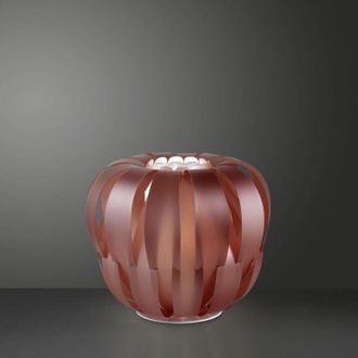 Linea Zero L&aacute;mpara De Pie En Metal Rosa En Metal Blanco Cm. 60x55h