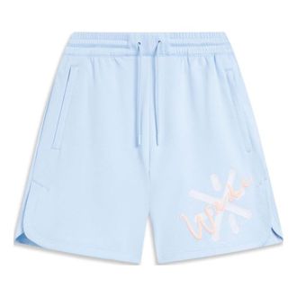 Li-Ning x Salventius Way Of Wade Graphic Shorts Light Blue AKST323-3