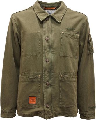 Bombers Original Jassen, Heren, Groen, S, Vintage Field Jacket Davis Khaki