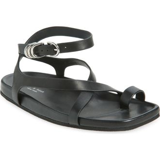 Rag & Bone Rue Ankle Strap Sandal in Black at Nordstrom, Size 10.5Us