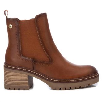 Xti Womens Faux Leather Booties In Camel