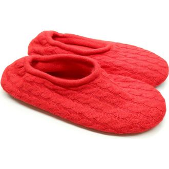 Portolano Mini Cable Knit Slippers in Fiamma at Nordstrom Rack, Size Medium