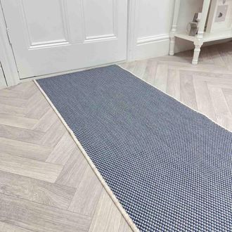 Runrug Carpet Runner Rug - Indoor/Outdoor, Reversible, 2mm - Coastal in Blue | Size: 70 cm x 390 cm