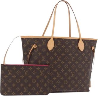 Louis Vuitton Pre-owned Neverfull MM Tote Bag - Dames - Vintage Shopper - Bruin - ONE Size - Leer - Vintage