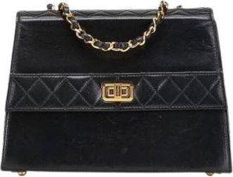 Chanel Pre-owned Shoulder Bags, female, Black, Size: ONE SIZE Pre-owned Vintage Shoulder Bag