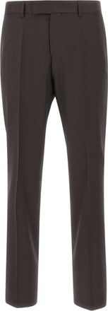 HUGO BOSS One Slim-fit Pantalon - Heren - Broeken - Bruin - Maat: S Katoen