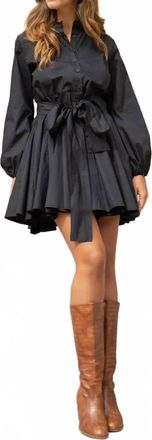 Choklate Paris Cotton Skater Dress In Black
