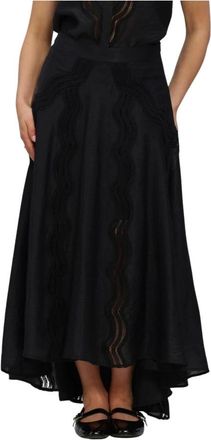 Copenhagen Muse Cmcole Skirt - Dames - Maxi Rokken - Zwart - M - Polyester - Rokken
