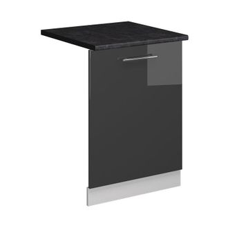 Vicco Panel Frontal Del Lavavajillas Fame-line, Antracita Alto Brillo, 60 Cm, Et Antracita Vicco