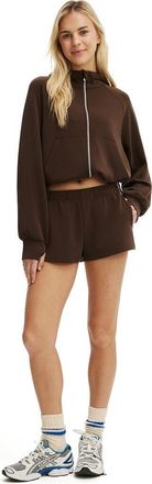 Cotton On Womens Active Ultimate Soft Track Short in French Roast at Nordstrom, Size Xx-Small