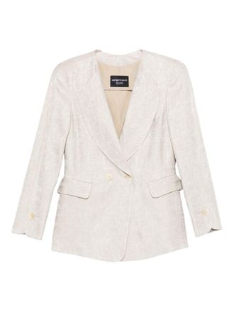 Emporio Armani Womens Double-Breasted Jacket