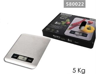 Trade Shop Trade Shop - Bilancia Da Cucina Digitale Touch In Acciaio Portata Max. 5kg Display Lcd 580022