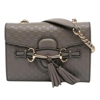 Gucci Pre-owned Cross Body Bags, female, Gray, Size: ONE SIZE Pre-owned Mini Emily