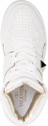 Valentino Garavani Roman Stud-Embellishment Lace-Up Sneakers