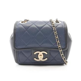 Chanel Pre-owned Vintage Shoulder Bag - Dames - Pre-owned - Blauw - Maat: ONE Size Leer