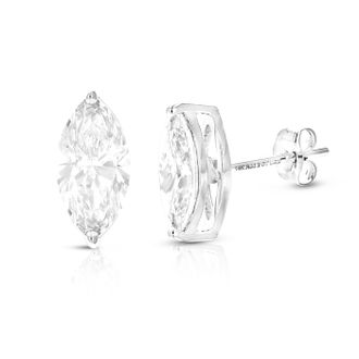 Vir Jewels 2 cttw Marquise Lab Grown Diamond Stud Earrings in 14K Gold With Push Backs For Women