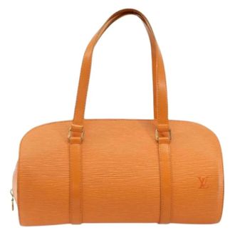Louis Vuitton Pre-owned Handbags, female, Orange, Size: ONE SIZE Pre-owned Soufflot Handbag