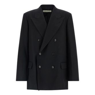 Dries Van Noten Heren, Pakken, Zwart, Maat: L Wol