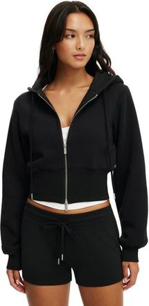 Cotton On Womens Active Sculpt Fleece Mini Short in Black at Nordstrom, Size Xx-Small