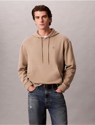 Calvin Klein Jeans Calvin Klein Mens Monogram Relaxed Hoodie - Brown - 2XL