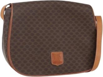 Celine Pre-owned Cross Body Bags, female, Brown, Size: ONE SIZE Pre-owned Plastic Vintage Cross Body Bag