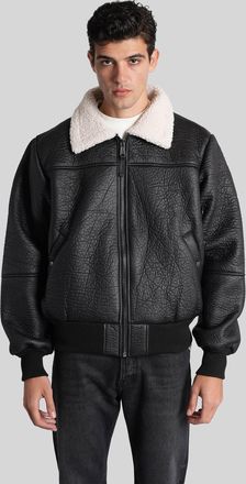 Alpha Industries B-15 Bomber Jacket In Black Polyester