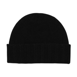 Drumohr Accessories, female, Black, ONE SIZE, Knit Beanie Hat