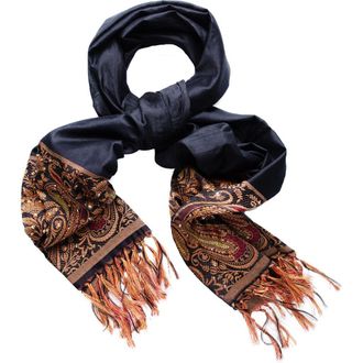 Saachi Paisley Sequin Scarf in Black at Nordstrom Rack