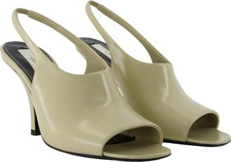 Toteme Womens Calfskin Slingback Heel Beige
