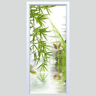 OEM Adhesivo De Tela Para Puerta Zen Agua Y Plantas 588pd
