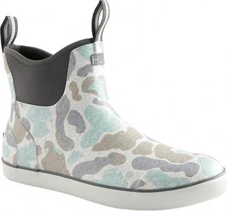 Huk Mens Kc Print Rogue Wave Fishing Boots In Volcanic Ash