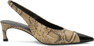 Rotate Pumps in pelle con cinturino posteriore - Toni neutri