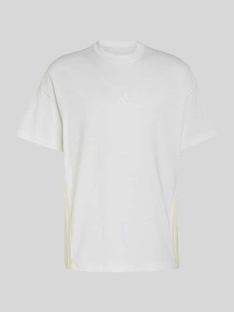 adidas Oversize T-Shirt aus reiner Baumwolle in Weiss, Gr&ouml;&szlig;e XXL
