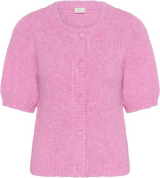 Kaffe Cardigan - Dames - Vesten - Roze - M - Truien & Vesten