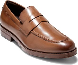 Cole Haan Ledley Grand Penny Loafer in British Tan /Dark Natural at Nordstrom, Size 10.5