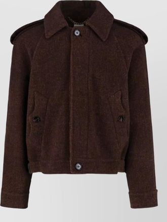 Burberry casual jacket with folded collar and long sleeves