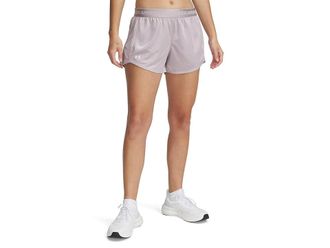 Under Armour Tech Play Up Shine Shorts Womens Shorts Gray Dawn/Black : MD (US 8-10), Polyester