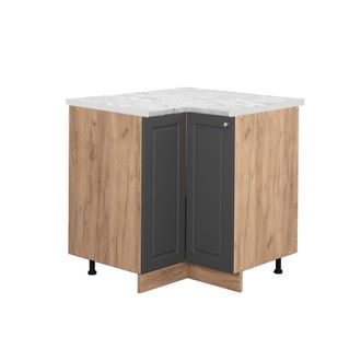 Vicco Armario De Esquina Fame-line, Antracita-oro, 80.5 Cm, Et M&aacute;rmol
