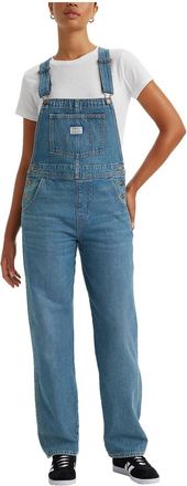 Levi's Womens Levis Overalls Blue Denim Cotton Adjustable Strap Straight Leg RED953